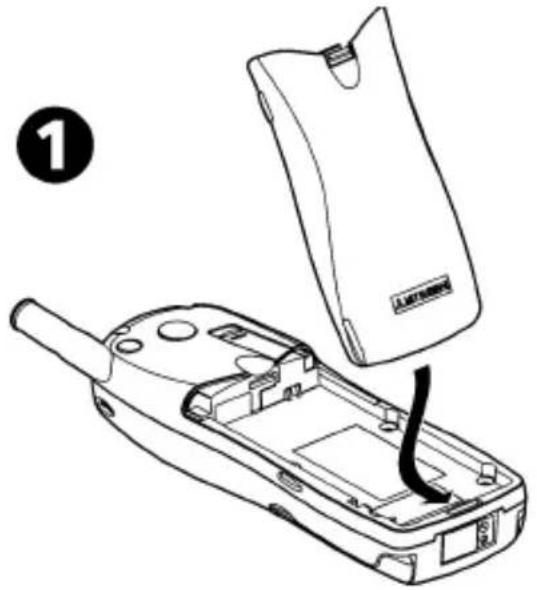MITSUBISHI Trium Galaxy - Fitting the battery - 2