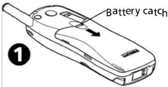 Battery catch ①