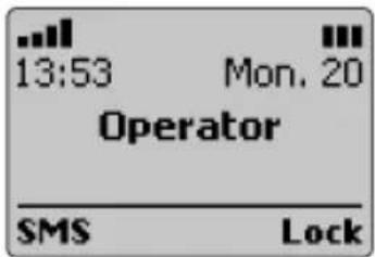 13:53 Mon. 20 Operator SMS Lock