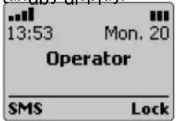 13:53 Mon. 20 Operator SMS Lock