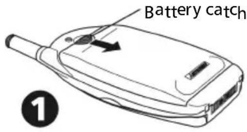 Battery catch ①