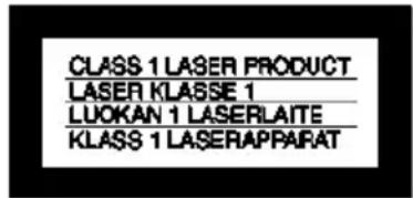 CLASS 1 LASER PRODUCT LASER KLASSE 1 LUOKAN 1 LASERLAITE KCLASS 1 LASERAPPARAT