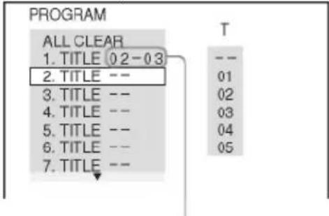 PROGRAM ALL CLEAR 1. TITLE 02-03 2. TITLE -- 3. TITLE -- 4. TITLE -- 5. TITLE -- 6. TITLE -- 7. TITLE --