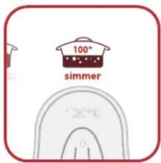 100° simmer