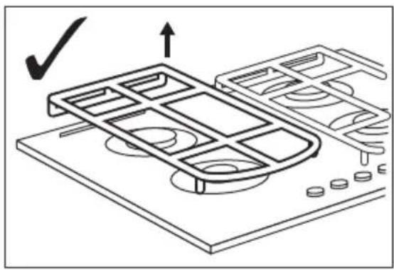 ELECTROLUX GPE363RBV - Scoaterea suporturilor tăvii - 2
