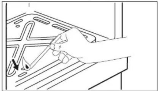 ELECTROLUX EKG61182OW - Aprinderea manuală a arzătorului de gaz al cuptorului - 1