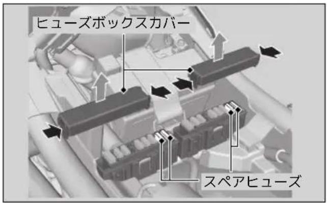 ヒューズボックスカバー スペアヒューズ