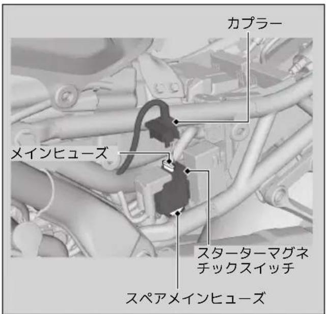 カプラー メインヒューズ スターターマグネ チックスイッチ スペアメインヒューズ