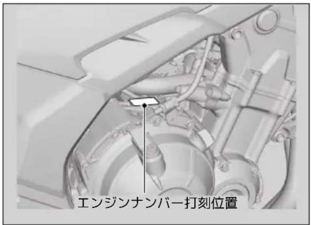 エンジンナンバー打刻位置