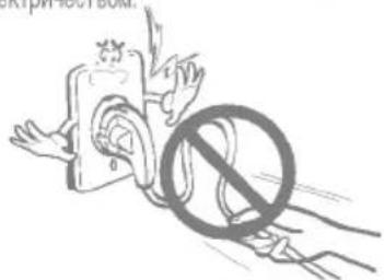 Illustration showing a hand holding a device with a circular symbol and a 'no' sign, indicating no protection or prohibition.