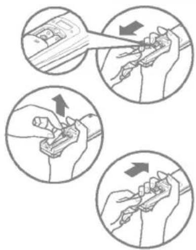 Illustration showing four steps of tool application: cutting, holding, using a tool, and using a tool to press or adjust.