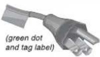 NEC MultiSync MD304MC - Power Cord Important Information - 1
