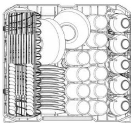 SMEG LSPU8643WH - standard place setting - 2