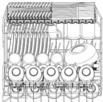 SMEG LSPU8643WH - standard place setting - 3