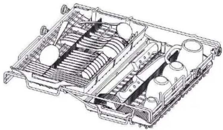 SMEG LSPU8643WH - FLEXIDUO TOP CUTLERY BASKET (on some models only) - 4