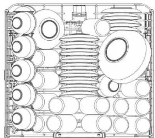 SMEG LSPU8643WH - standard place setting - 4