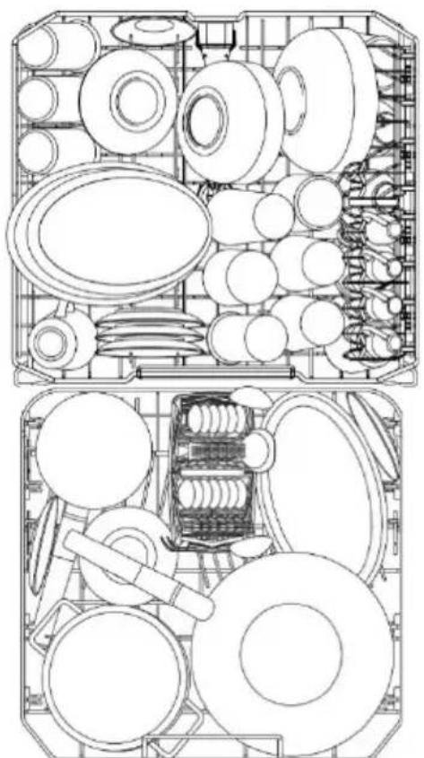 SMEG LSPU8643WH - standard place setting - 8