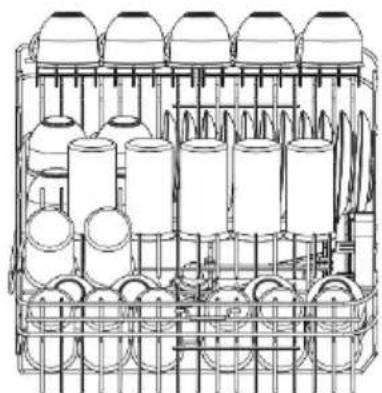 SMEG LSPU8643WH - standard place setting - 3