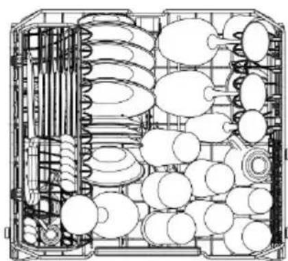 SMEG LSPU8643WH - standard place setting - 2