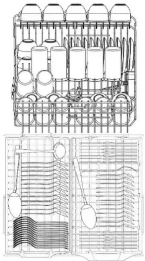 SMEG LSPU8643WH - standard place setting - 9