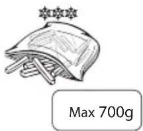Max 700g
