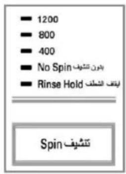 1200 800 400 No Spin Rinse Hold Spin