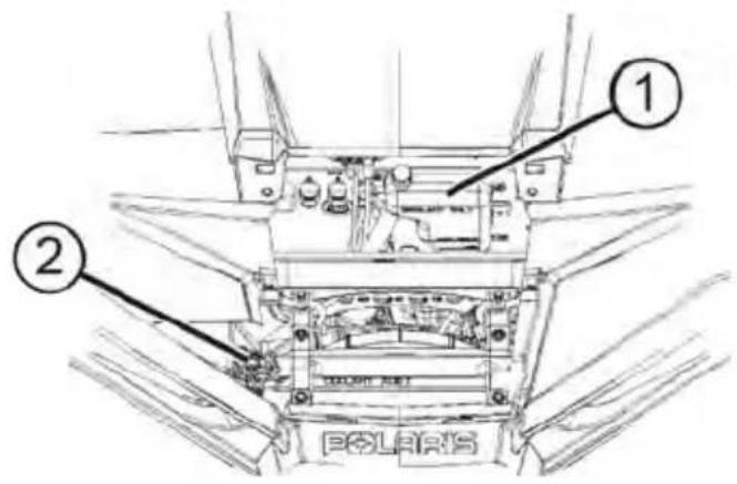 POLARIS RZR Trail S 900 Premium (2020) - OVERFLOW BOTTLE COOLANT LEVEL - 1