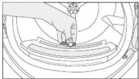 GRUNDIG GT75924D - Lint filters (internal and external filters) / Cleaning of the Interior Surface of the Loading Door - 2