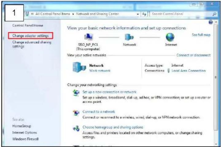 ACTi Z73 - Manually adjust the IP address of the PC: - 1