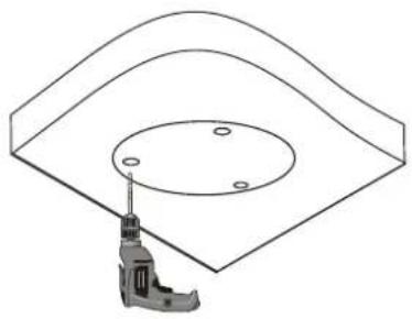ACTi Z73 - Mount the Base on the Ceiling - 1