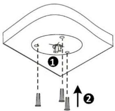 ACTi Z73 - Mount the Base on the Ceiling - 2