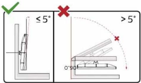 ≤ 5° > 5° 0°90