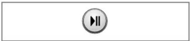 Simple white button with a circular icon containing two vertical bars, resembling a fast-forward media control symbol (no text or numbers)