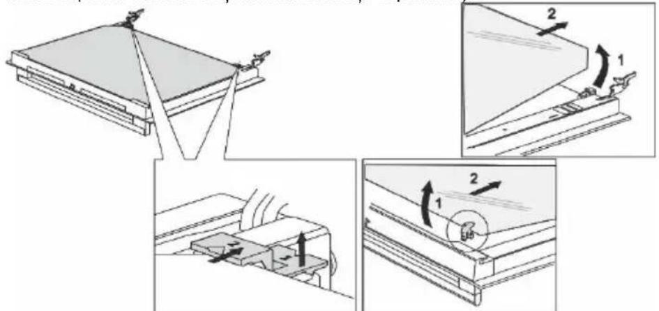 GORENJE GG5A11BEF - SCOATEREA ŞI INTRODUCEREA GEAMULUI DE LA UŞA CUPTORULUI (în funcție de model) - 1
