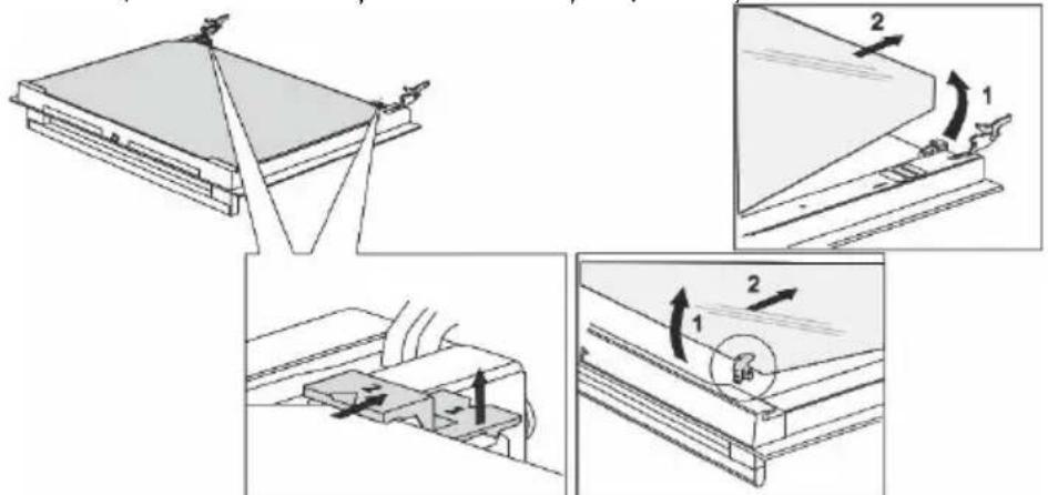 GORENJE GG5A12WH - SCOATEREA ŞI INTRODUCEREA GEAMULUI DE LA UŞA CUPTORULUI (în funcție de model) - 1