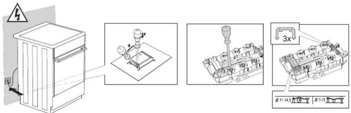 GORENJE EC6341XA - NIVELAREA APARATULUI ŞI SUPORTUL SUPLIMENTAR - 5