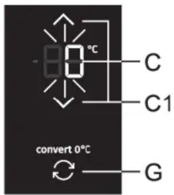 C C1 convert 0°C G