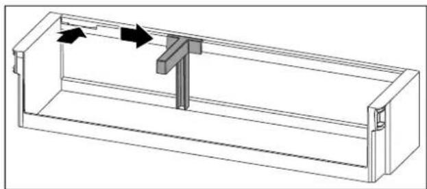 LIEBHERR IXRFW 5103 - Introducerea suportului pentru sticle - 1