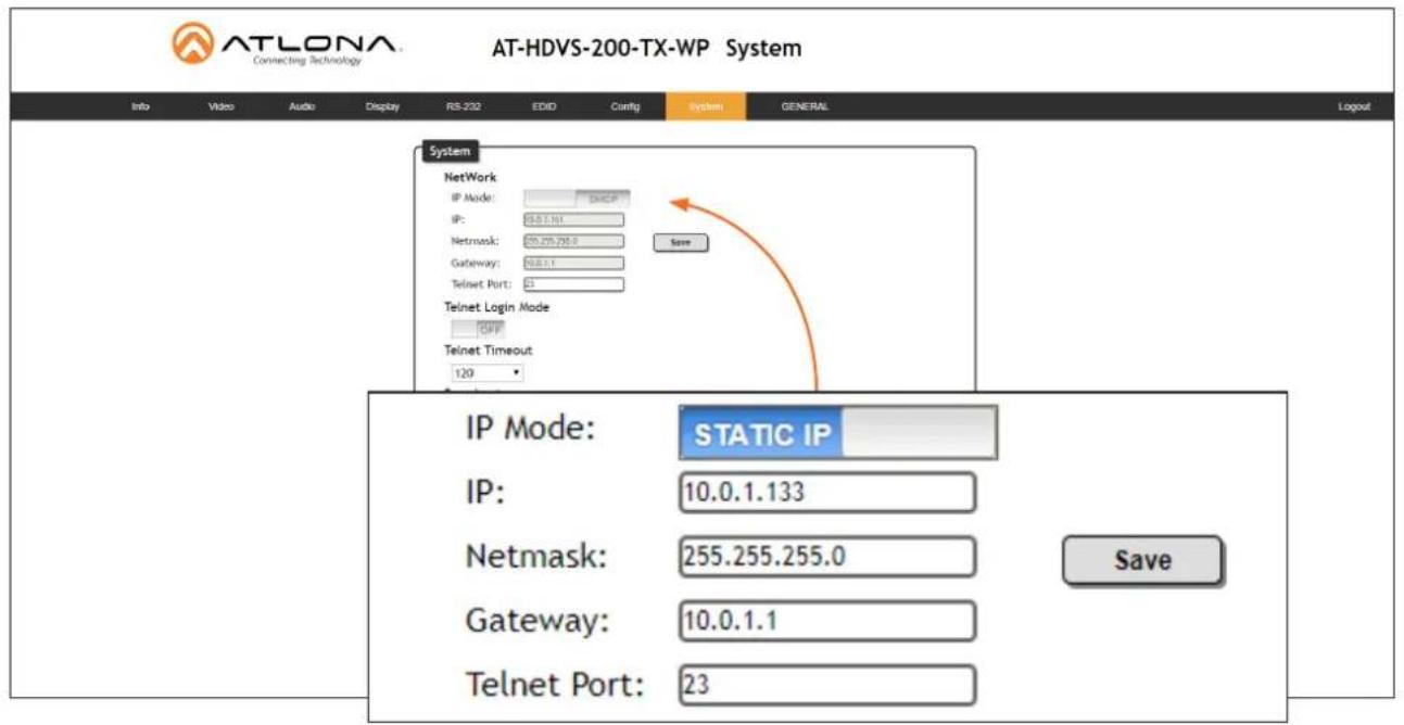 Atlona AT-HDVS-200-TX-WP-BLK - Using the Web GUI - 1