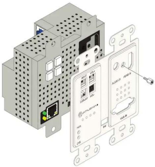 Atlona AT-HDVS-200-TX-WP-BLK - Faceplate Removal and Assembly - 2