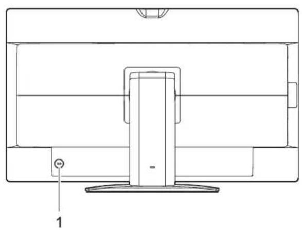 FUJITSU P24W-7 LED - Connecting cables to the monitor - 1