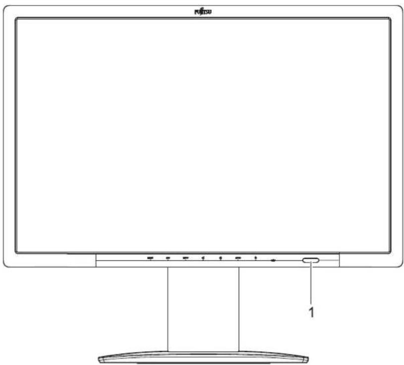 FUJITSU P24W-7 LED - Notes on the ambient light sensor and presence sensor - 1