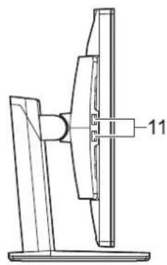 FUJITSU P24W-7 LED - Connecting cables to the monitor - 2