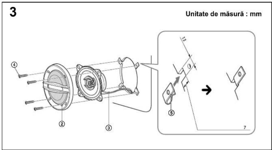 SONY XS-F1027SE - Montarea boxelor în interiorul maşinii - 3
