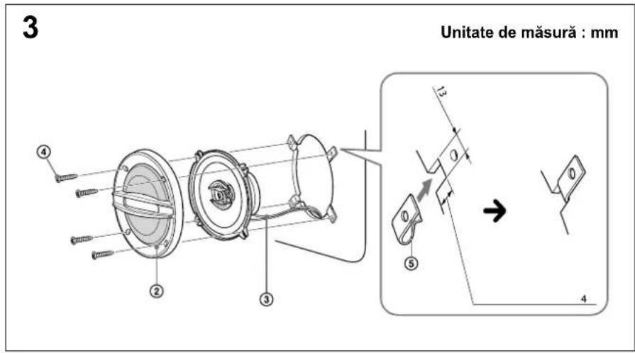 SONY XS-F1327SE - Montarea boxelor în interiorul maşinii - 3