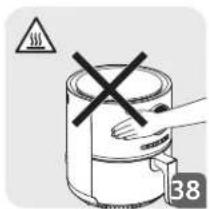 Warning symbol with exclamation mark inside a container, indicating hazardous material