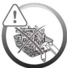 Warning symbol with exclamation mark inside a circular frame, no text or symbols present