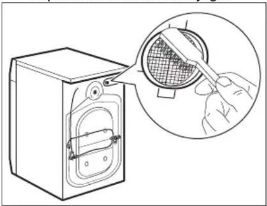 ELECTROLUX EWS6307BE - Sissevõtuwooliku ja klapi filtri puhastamine - 3