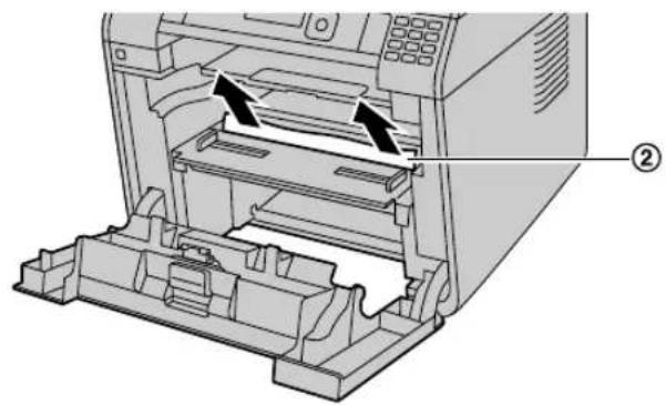 PANASONIC KX-MB2515 - Când hârtia de înregistrare s-a blocat înăuntrul capacului din față: - 5