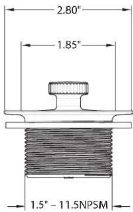 2.80" 1.85" 1.5" - 11.5NPSM